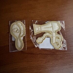 Stoney Clover Lane Gold Hair Accessories Patches Set of 2